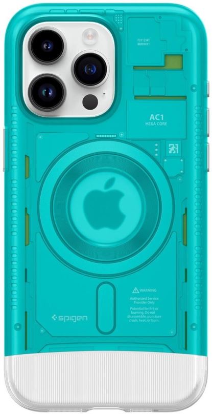 Kryt na mobil Spigen Classic C1 MagSafe Bondi Blue iPhone 15 Pro