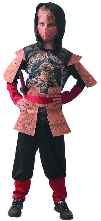 Kostým MaDe Šaty na karneval - Ninja, 110 - 120 cm