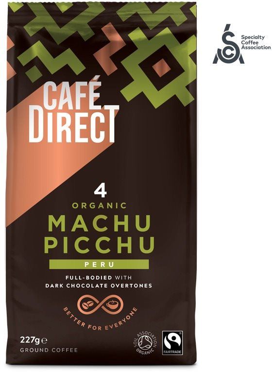 Káva Cafédirect BIO Machu Picchu SCA 82 mletá káva 227g