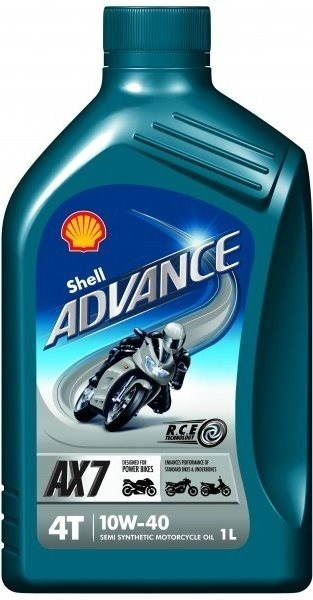 Motorový olej SHELL Advance 4T AX7 10W-40 (SL/MA2) 1l
