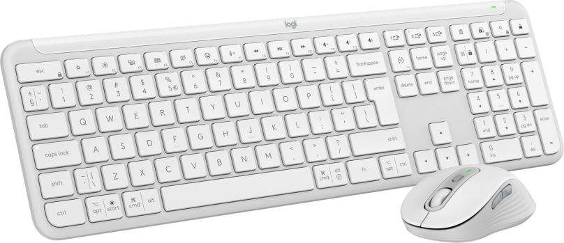 Set klávesnice a myši Logitech MK950 White - US INTL