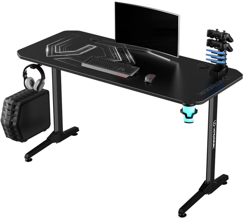 Herní stůl ULTRADESK Frag V3 bílý