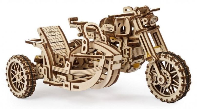 UGEARS 3D puzzle Motorka se sajdkárou 380 dílků