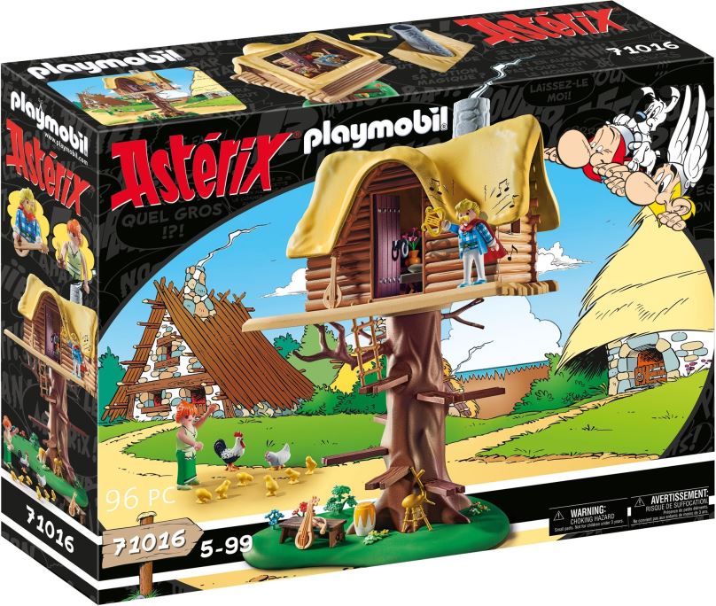 Stavebnice Playmobil 71016 Asterix: Trubadix a dům na stromě