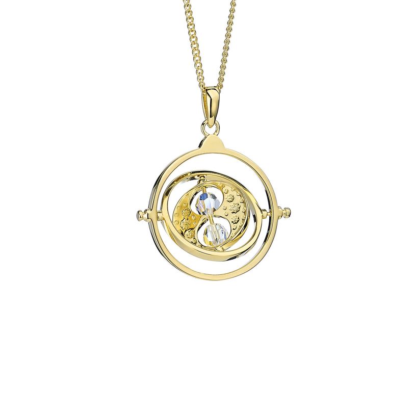 Pozlacený stříbrný náhrdelník Harry Potter - Obraceč času