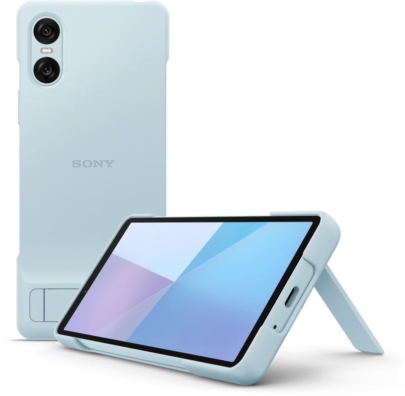 Kryt na mobil Sony kryt se stojánkem pro Xperia 10 VI modrý