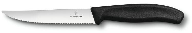 Kuchyňský nůž Victorinox steakový nůž, plast, vlnkové ostří 12cm