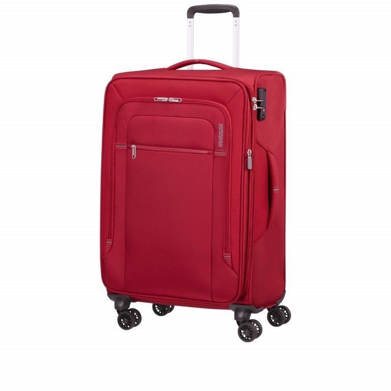 Cestovní kufr American Tourister Crosstrack Spinner 67/24 EXP Red/Grey