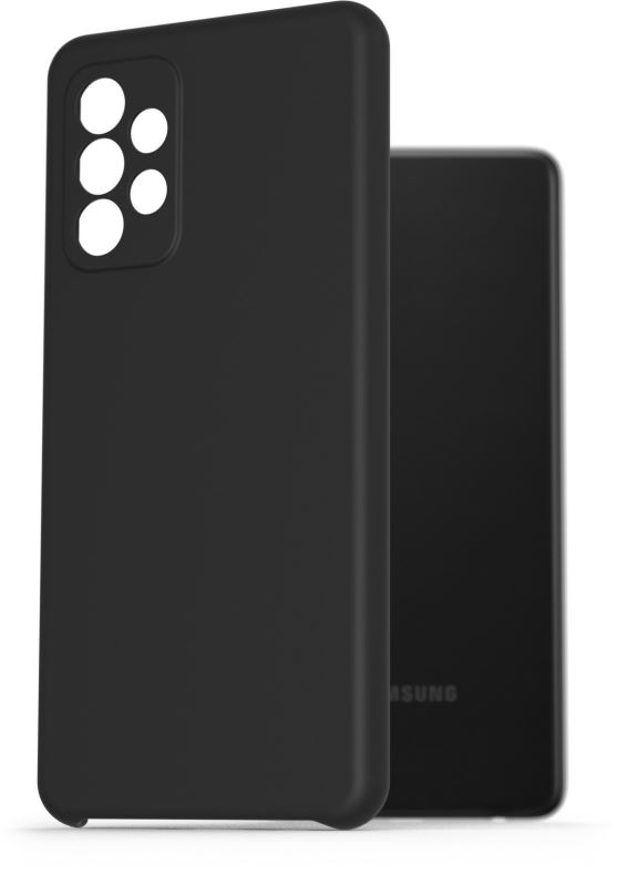 Kryt na mobil AlzaGuard Premium Liquid Silicone Case pro Samsung Galaxy A52 / A52 5G / A52s černé