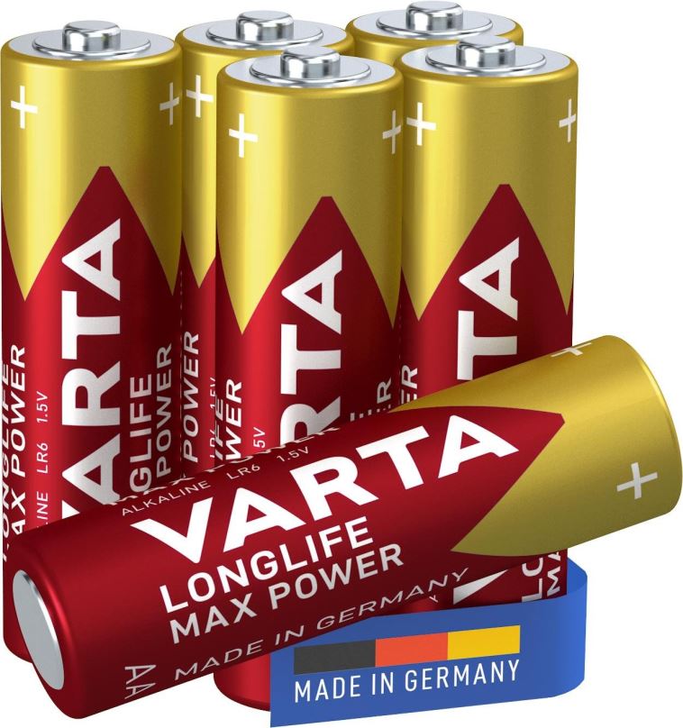 Jednorázová baterie VARTA alkalická baterie Longlife Max Power AA 4+2ks
