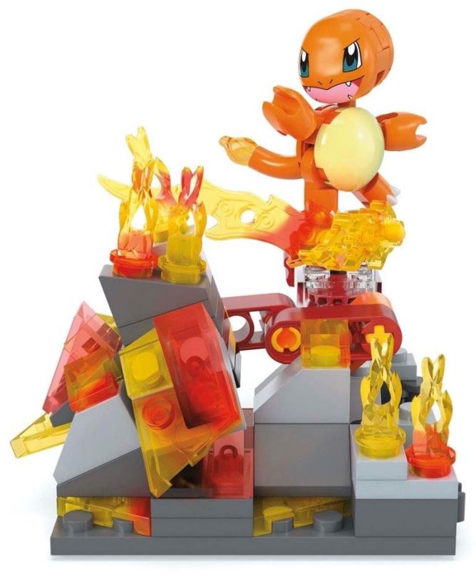 Stavebnice Mega Pokémon Dobrodružství - Charmander s ohnivým typem