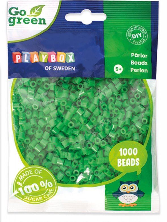 PLAYBOX Zažehlovací korálky - zelené 1000 ks