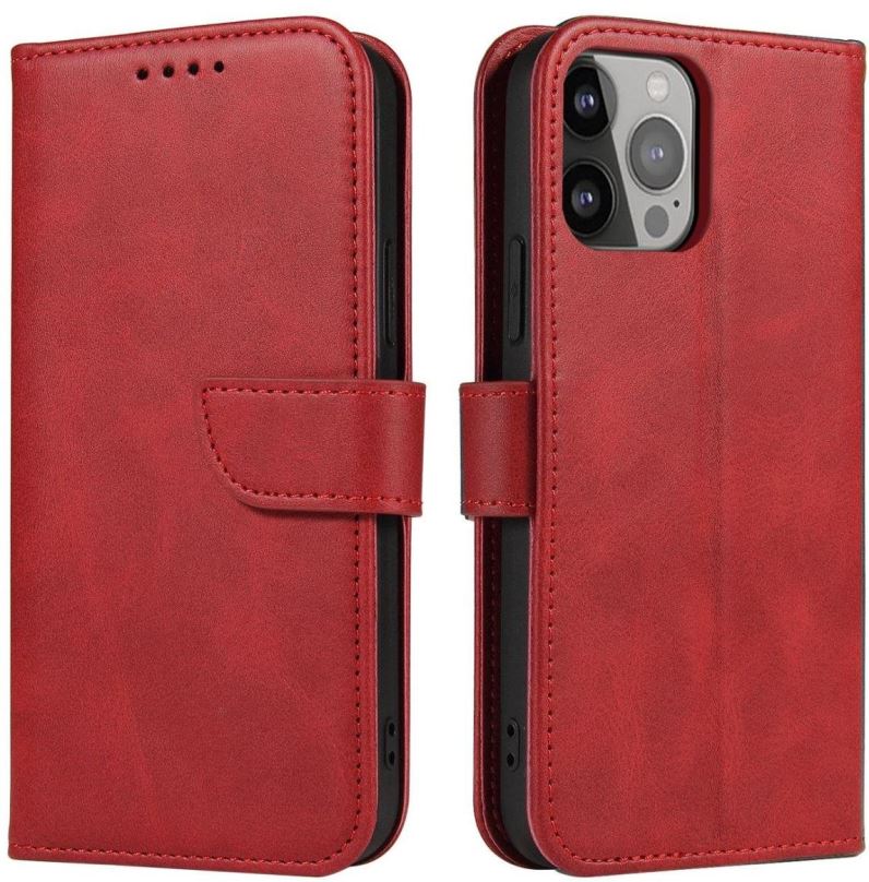 Pouzdro na mobil MG Magnet knížkové pouzdro pro Samsung Galaxy S23 Ultra, červené