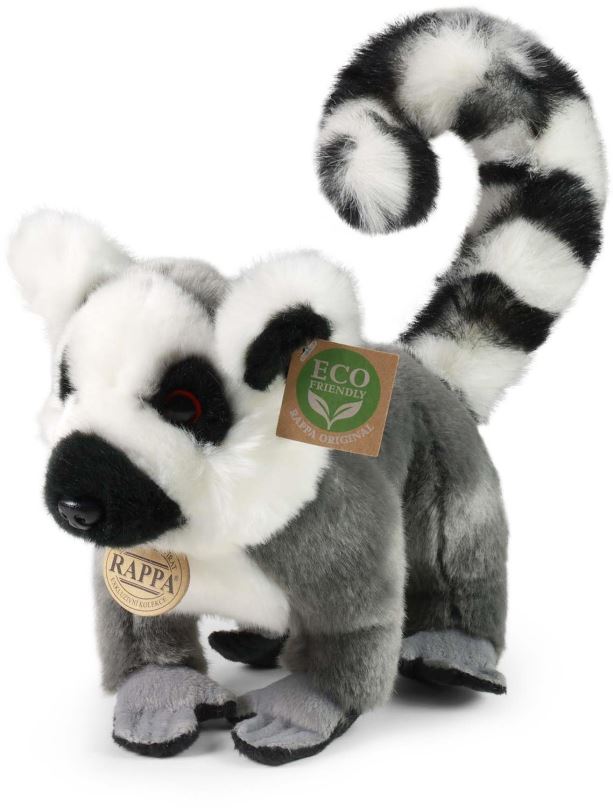 Plyšák RAPPA Plyšový lemur stojící 28 cm, Eco-Friendly