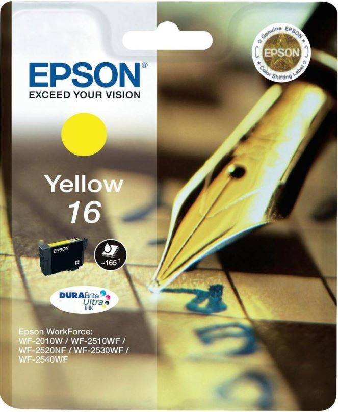 Cartridge Epson T1624 žlutá