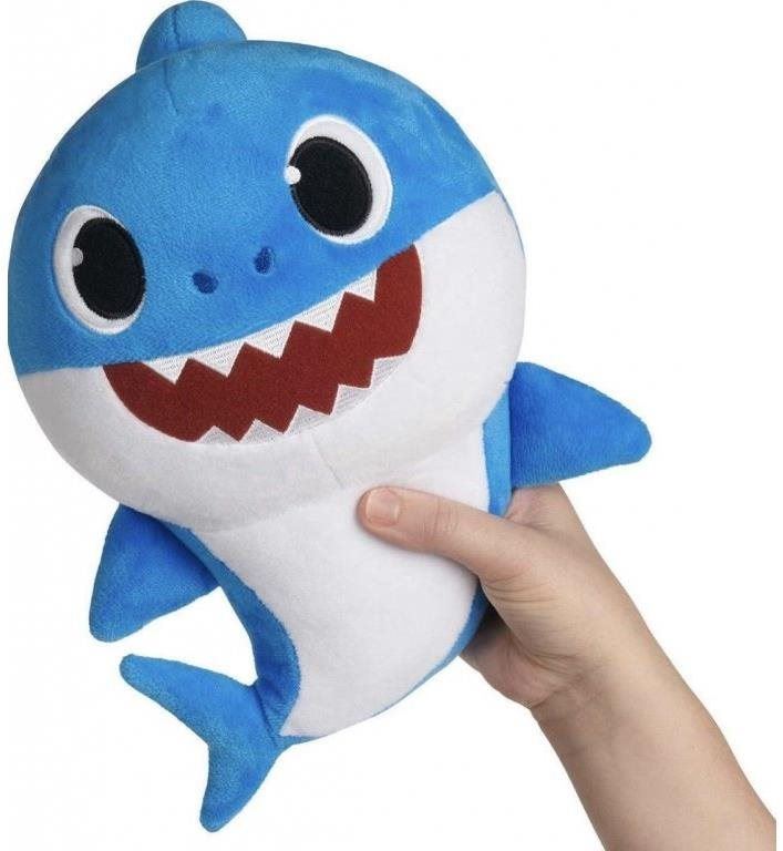 Plyšák Alum Baby Shark plyšový na baterie se zvukem- modrý