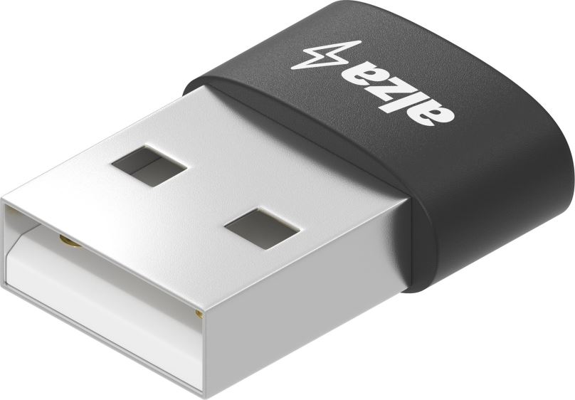 Redukce AlzaPower USB-A (M) na USB-C 2.0 (F) černá