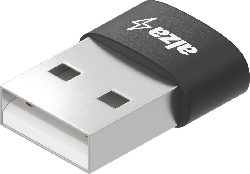 Redukce AlzaPower USB-A (M) to USB-C (F) 2.0 černý