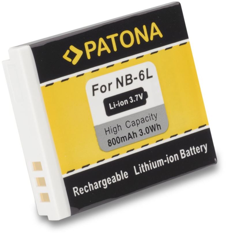 Baterie pro fotoaparát PATONA pro Canon NB-6L 800mAh Li-Ion