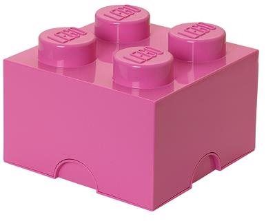 Úložný box LEGO Úložný box 4 250 x 250 x 180 mm - růžový