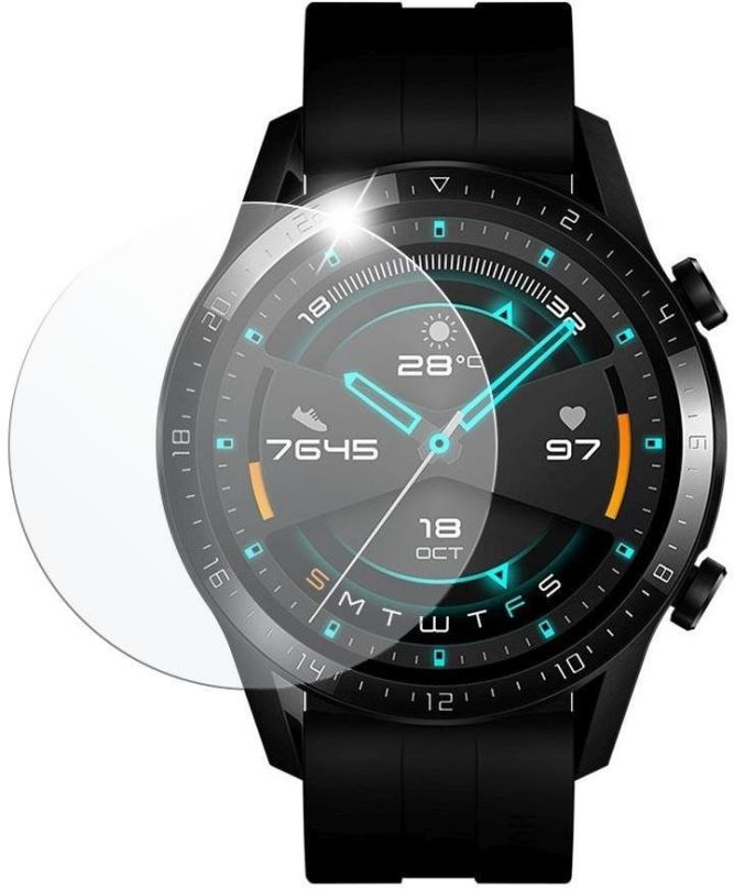 Ochranné sklo FIXED pro smartwatch Huawei Watch GT 2 (46 mm) 2 ks v balení čiré