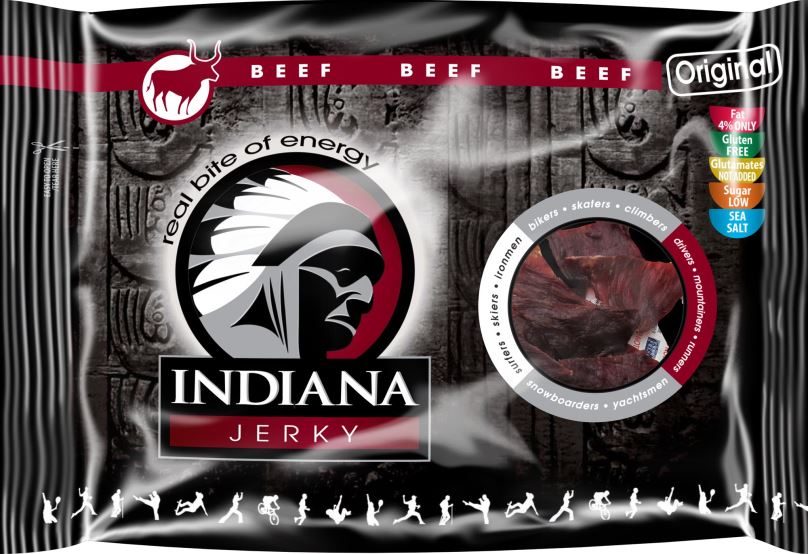 Sušené maso Indiana Jerky beef Original 100g
