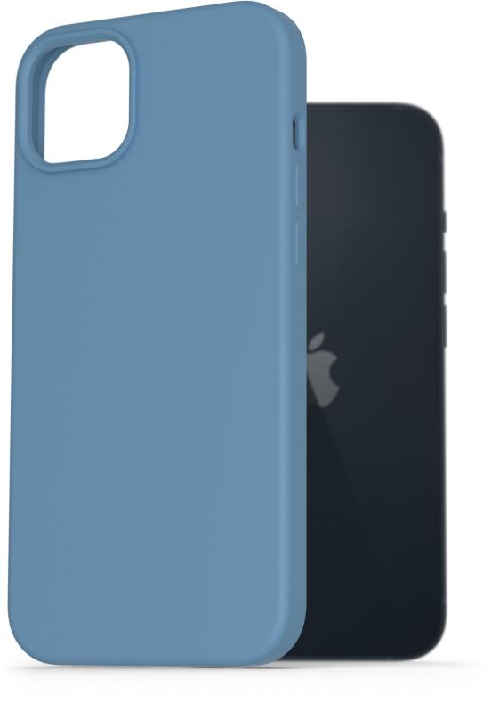 Kryt na mobil AlzaGuard Premium Liquid Silicone Case pro iPhone 14 Plus modré