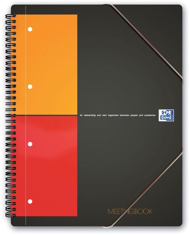 Zápisník OXFORD International Meetingbook A4+, 80 listů, čtverečkovaný