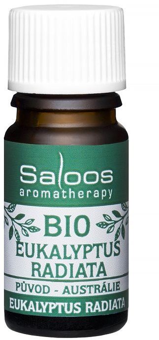 Esenciální olej Saloos 100% BIO přírodní esenciální olej Eukalyptus radiata 5 ml