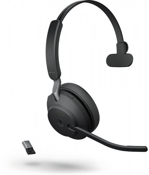 Bezdrátová sluchátka Jabra Evolve2 65 MS Mono USB-A Black