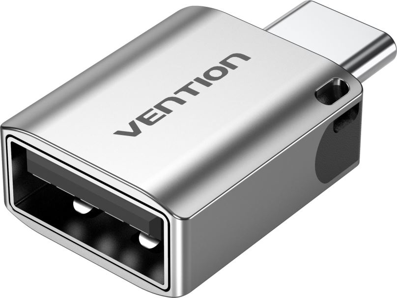 Redukce Vention USB-C (M) to USB 3.0 (F) OTG Adapter Gray Aluminum Alloy Type