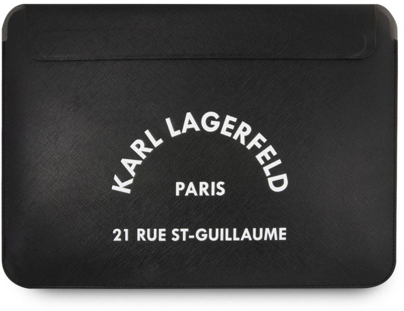 Pouzdro na notebook Karl Lagerfeld Saffiano RSG Embossed Computer Sleeve 16" Black
