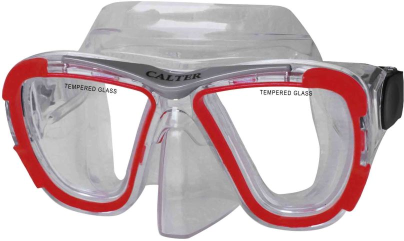 Potápěčské brýle Calter Potápěčská maska Senior 238P, červená