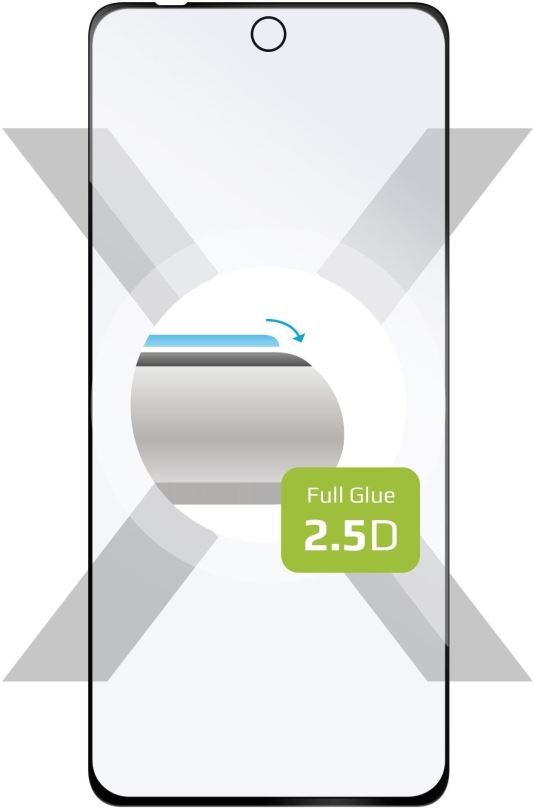 Ochranné sklo FIXED FullGlue-Cover pro Motorola Moto Edge 30 černé