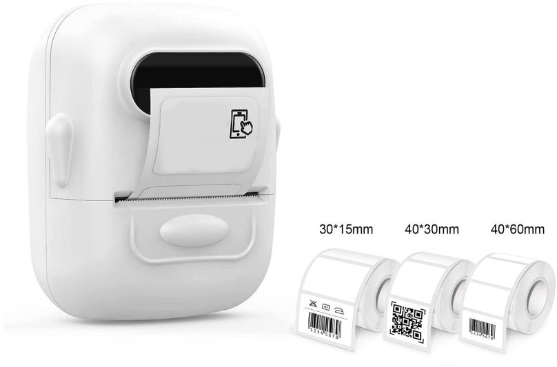 Tiskárna štítků IMMAX Bluetooth Smart tiskárna štítků DTS01 + samolepící etikety DTS02 + DTS04
