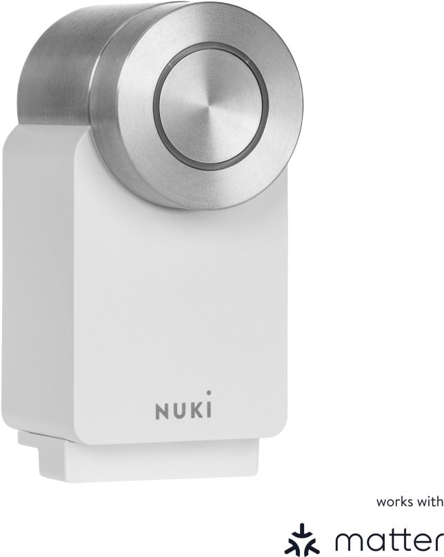 Chytrý zámek Nuki Smart Lock Pro 4. generace - bílý (s podporou Matter)