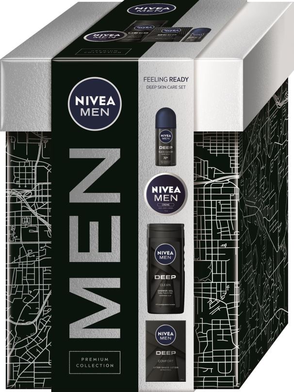 Dárková kosmetická sada NIVEA MEN Feeling Ready Deep Box 475 ml