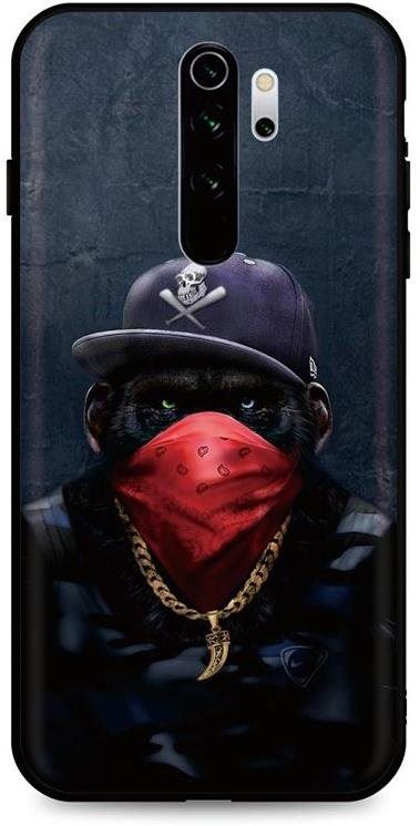 Kryt na mobil TopQ DARK Xiaomi Redmi Note 8 Pro silikon Gangster Monkey 45620