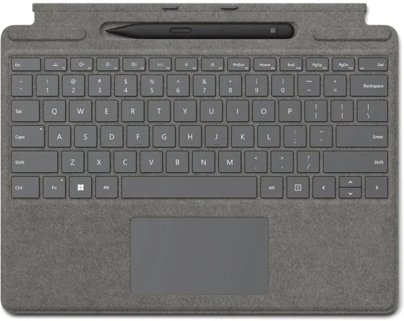 Klávesnice Microsoft Surface  Pro X/Pro 8/Pro 9 Signature Keyboard + Pen Platinum CZ/SK