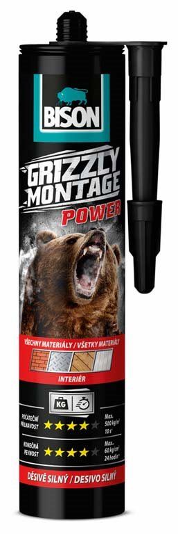 Lepidlo BISON GRIZZLY MONTAGE POWER WHITE 370 g