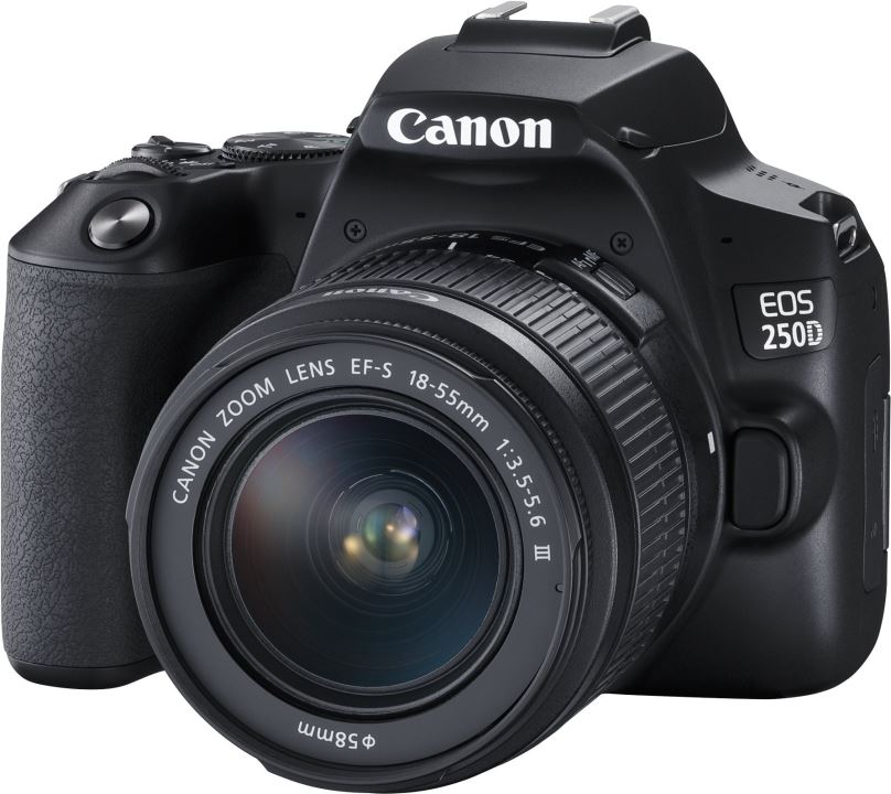 Digitální fotoaparát Canon EOS 250D černý + EF-S 18-55 mm f/3,5-5,6 DC III