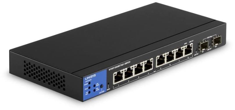 Switch Linksys 8-Port Managed PoE+ Gigabit  + 2 SFP Ports