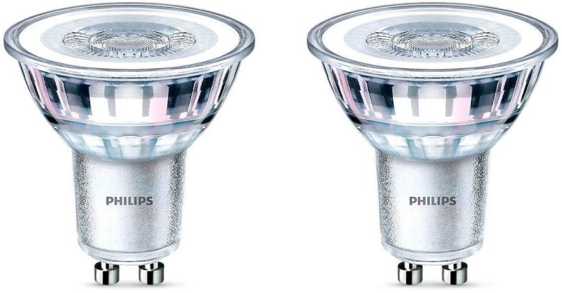 LED žárovka Philips LED Classic 4.6-50 W, GU10, 2700 K, Set 2 ks