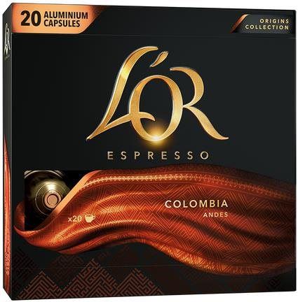 Kávové kapsle L'OR Espresso Colombia 20ks kapslí, kompatibilní s kávovary Nespresso