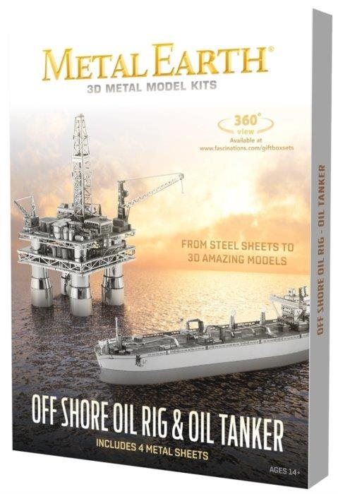 3D puzzle Metal Earth 3D puzzle Ropná plošina a tanker (deluxe set)