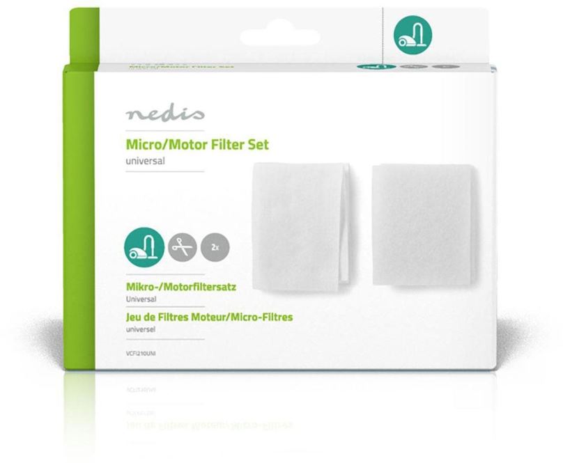 Filtr do vysavače Nedis univerzální sada filtrů pro vysavače, mikro + motorový filtr