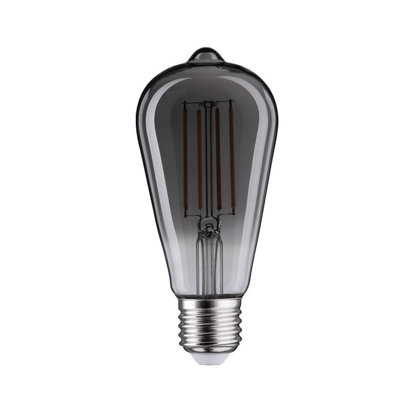 LED žárovka Retro Filament žárovka ST64 Smoky 8W / 230V / E27 / 2700K / 550 lm / 360°