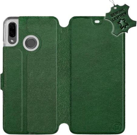 Kryt na mobil Flip pouzdro na mobil Huawei Nova 3 - Zelené - kožené -   Green Leather