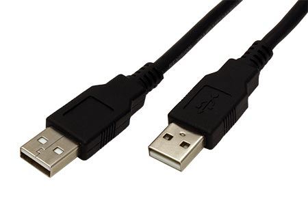 Roline USB 2.0 kabel propojovací A(M) - A(M), 0,8m, černý