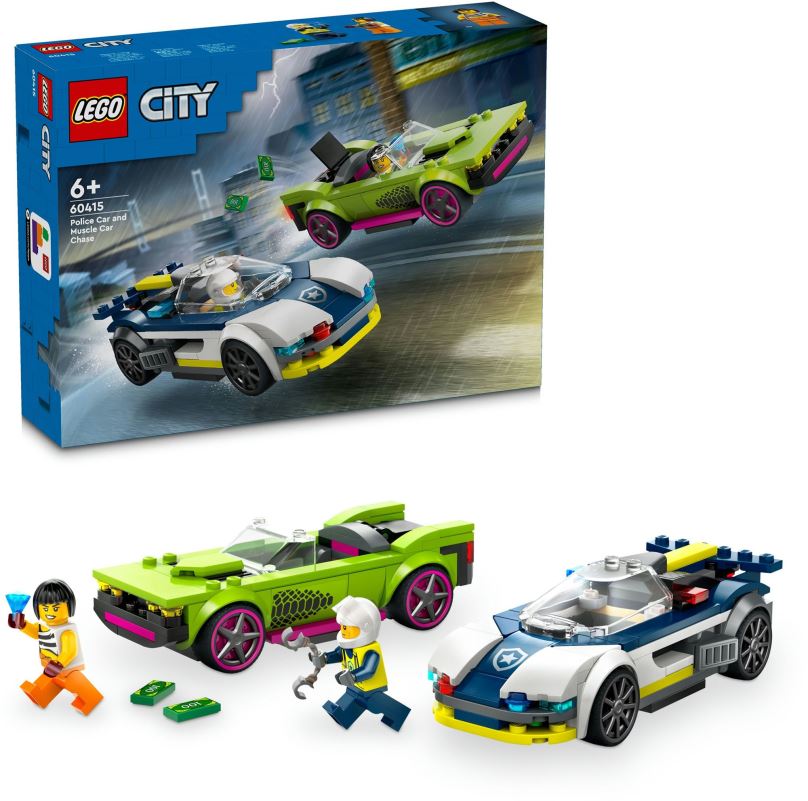 LEGO stavebnice LEGO® City 60415 Honička policejního auta a sporťáku